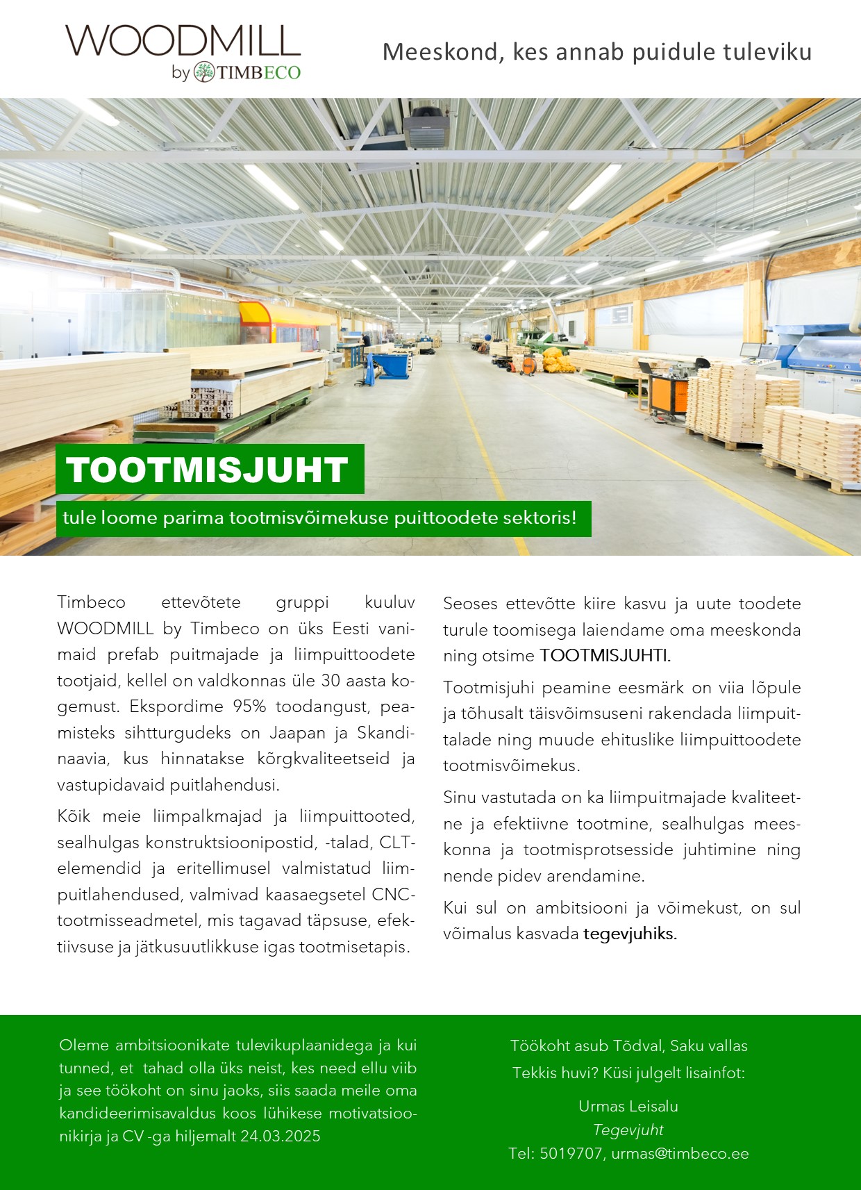 Tootmisjuht